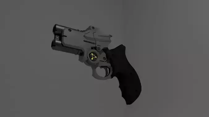 Low Poly Futuristic Pistol
