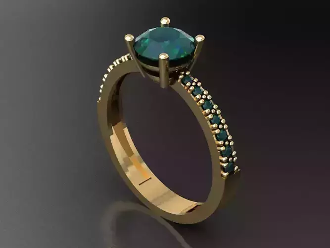 T002- Diamond solitarie ring