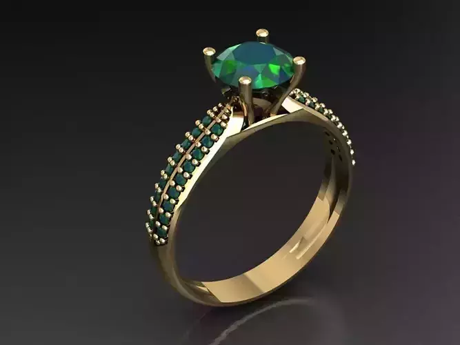 T004- Diamond solitarie ring