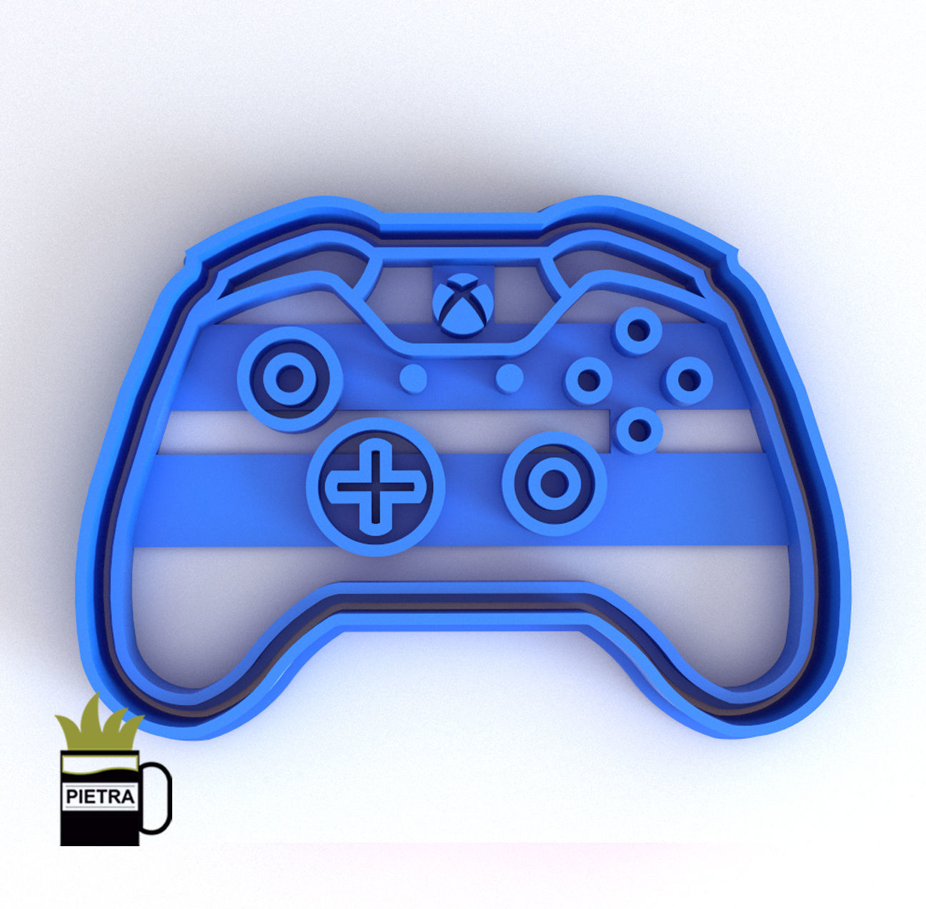 Molde cortante de galletas fondant Josticks impresion modelo 3D 3D model_1