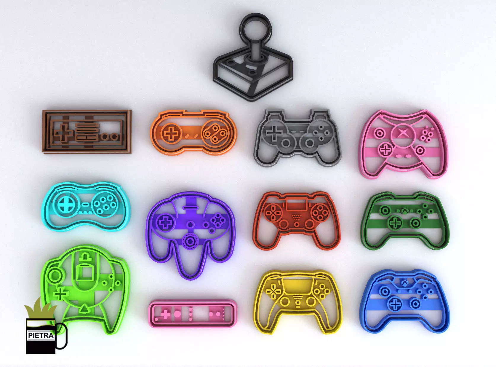 Molde cortante de galletas fondant Josticks impresion modelo 3D 3D model_0