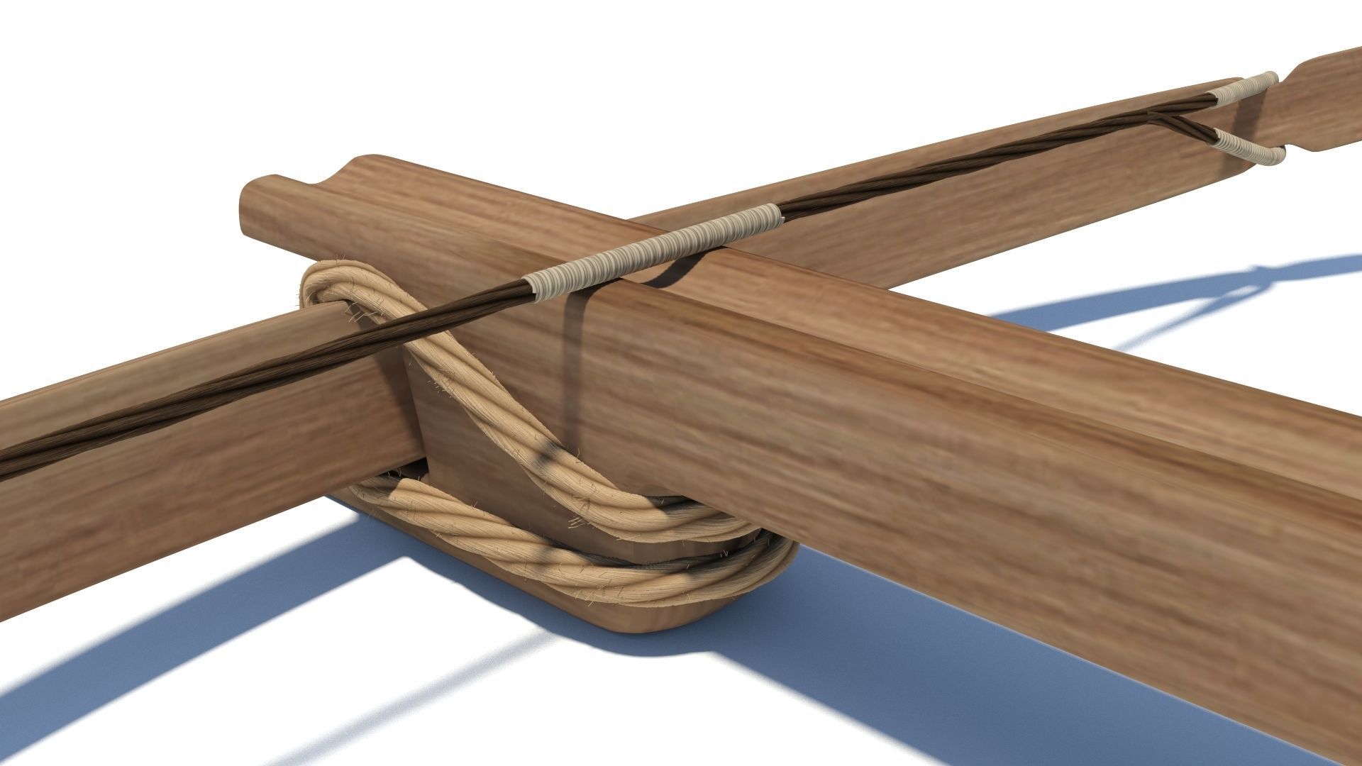 Early medieval 11th century light hunting crossbow 3D model_6