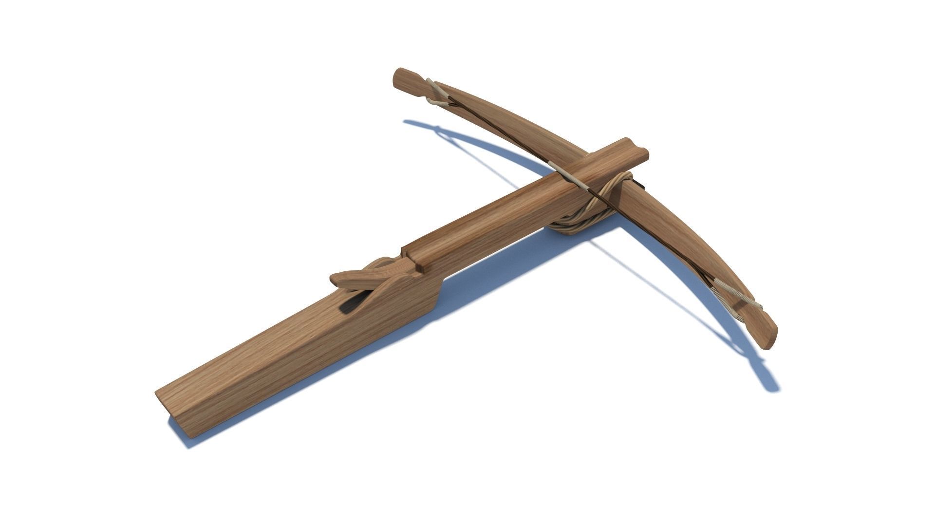 Early medieval 11th century light hunting crossbow 3D model_4