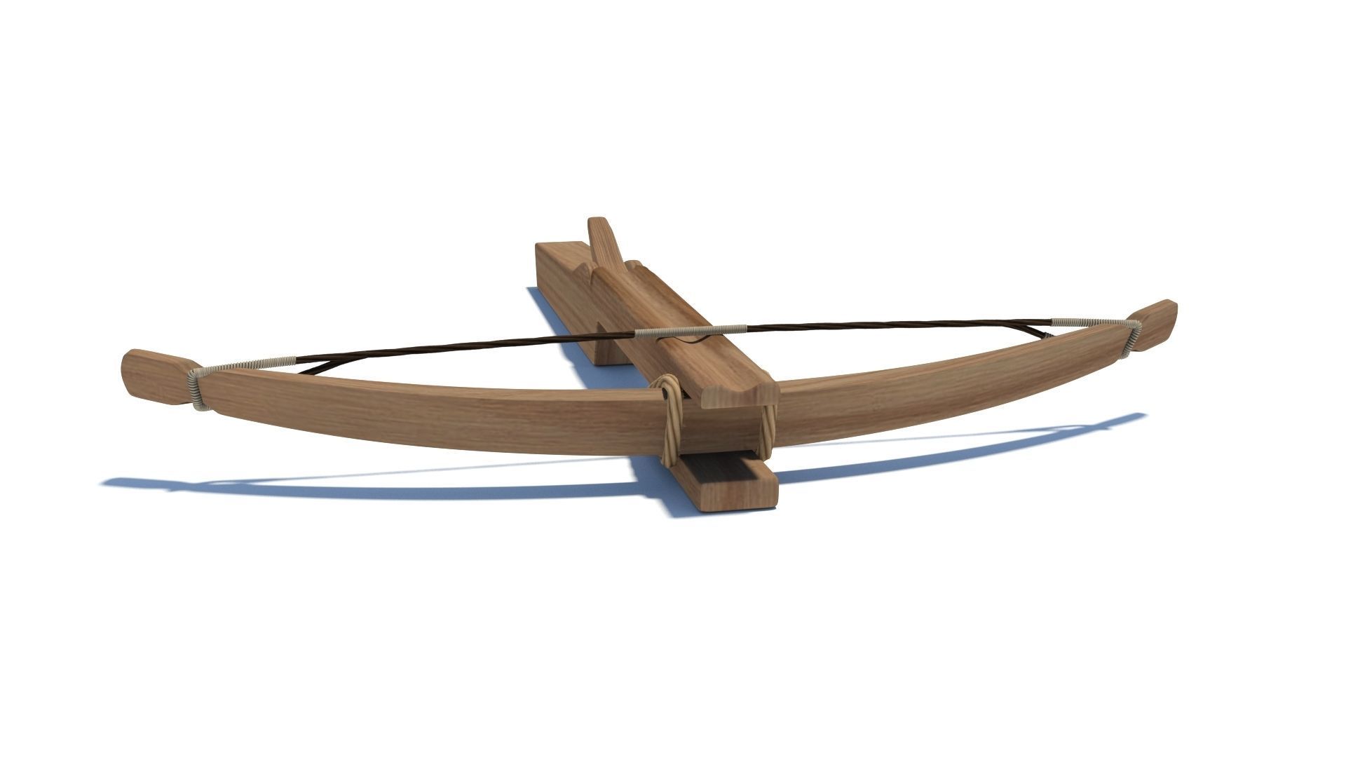 Early medieval 11th century light hunting crossbow 3D model_5