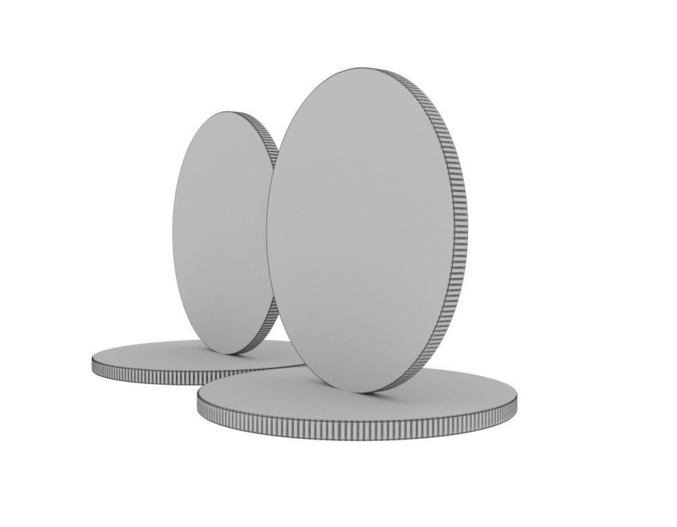 Bitcoin and Tether 3D model_12