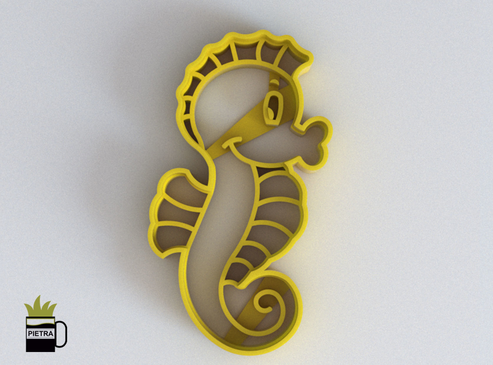 Molde cortante de galletas fondant sirenita y amigos impresion  3D model_7