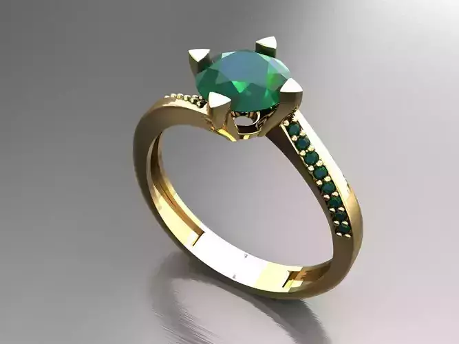 T007- Diamond solitarie ring