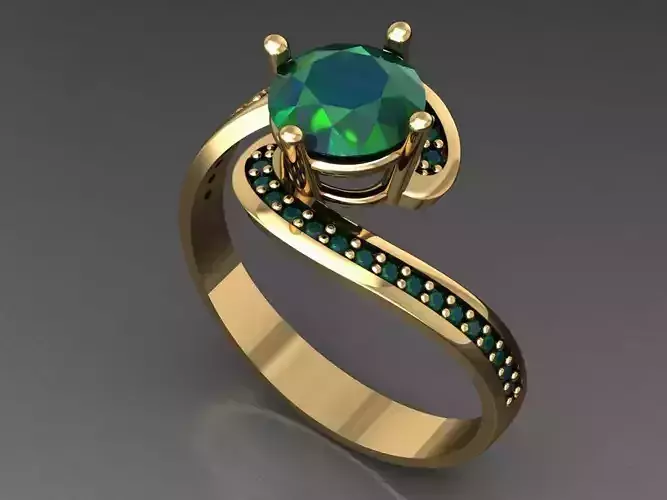 T008- Diamond solitarie ring