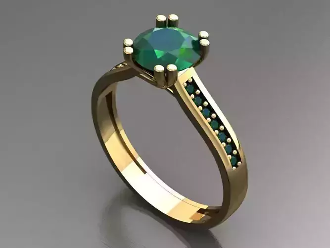 T009- Diamond solitarie ring