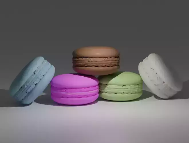 MACARONS four macaroons