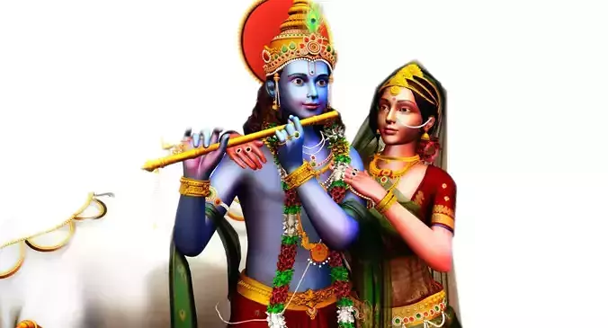 god krishna 3d model