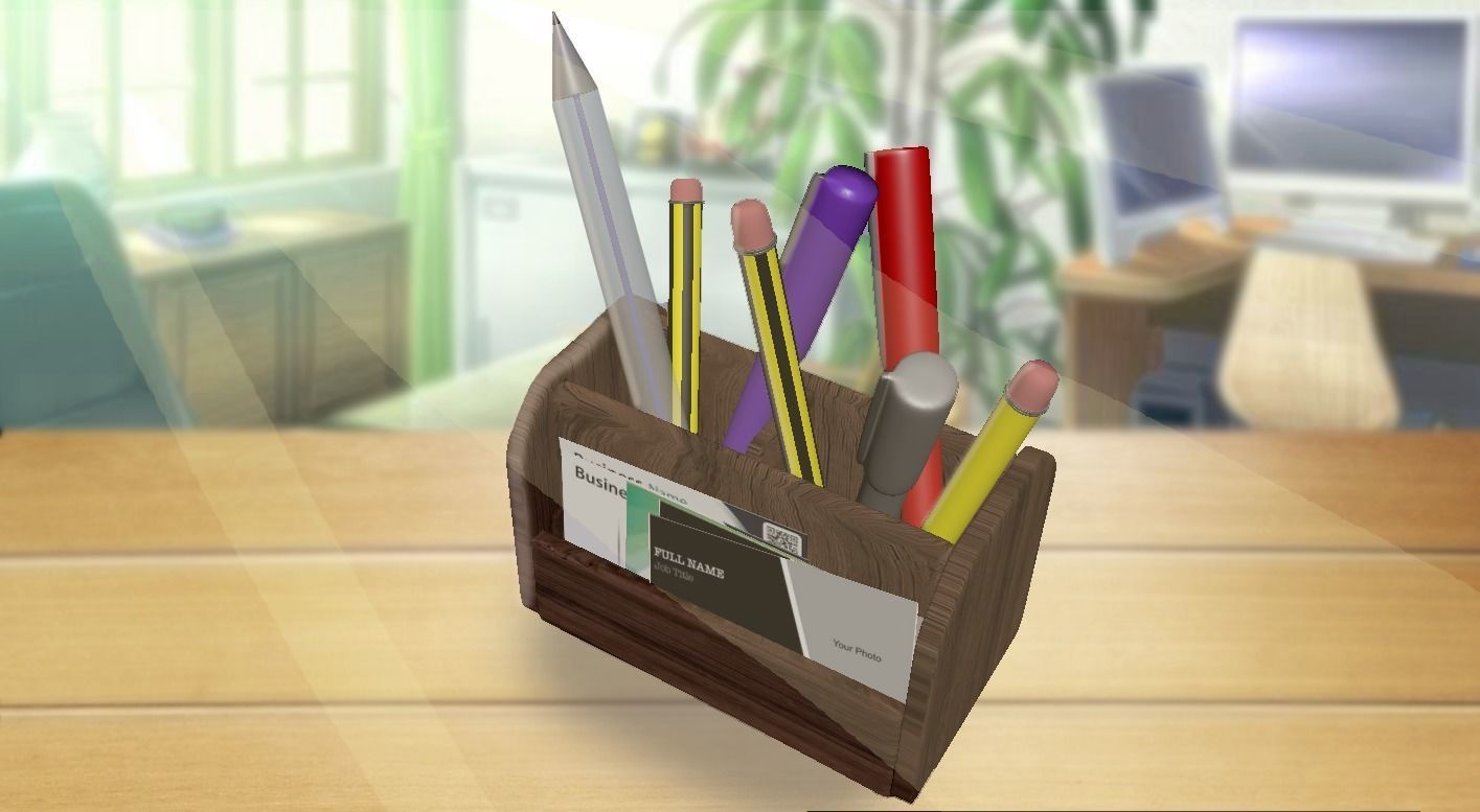 Pens Holder 3D Model  3D model_2