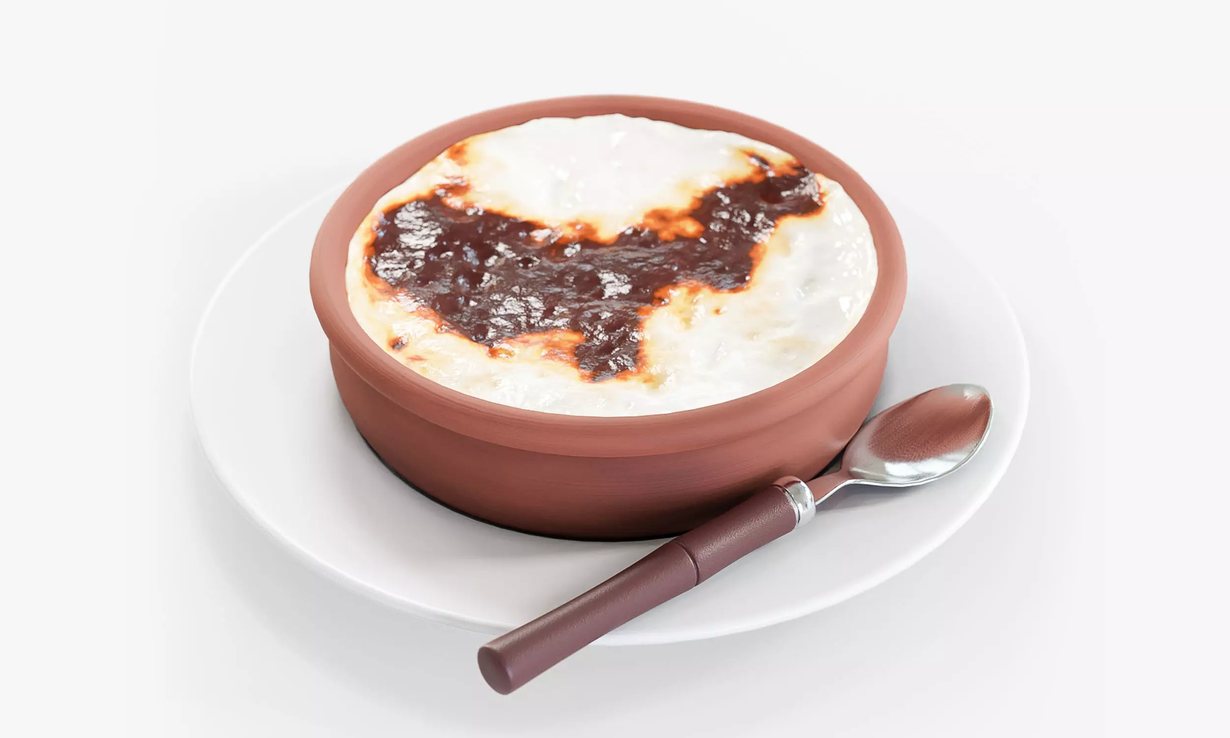 Baked Rice Pudding 3D model