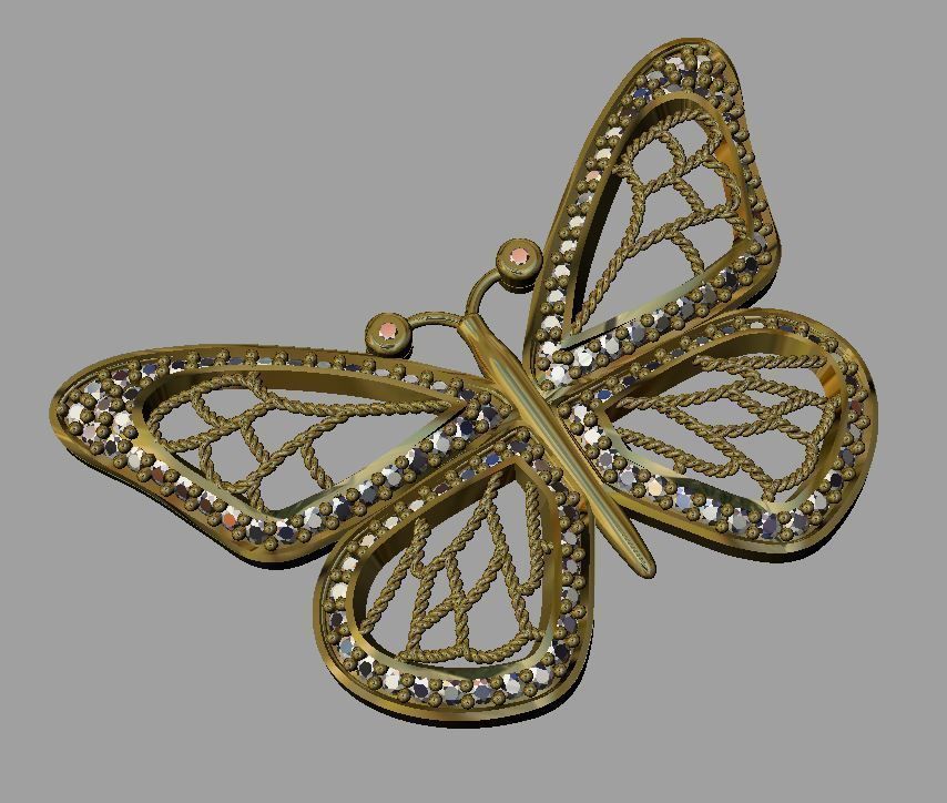 Gold Pendant 3D print model_1