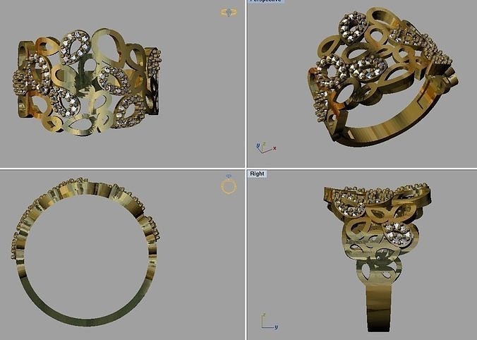 Gold Ring 3D print model