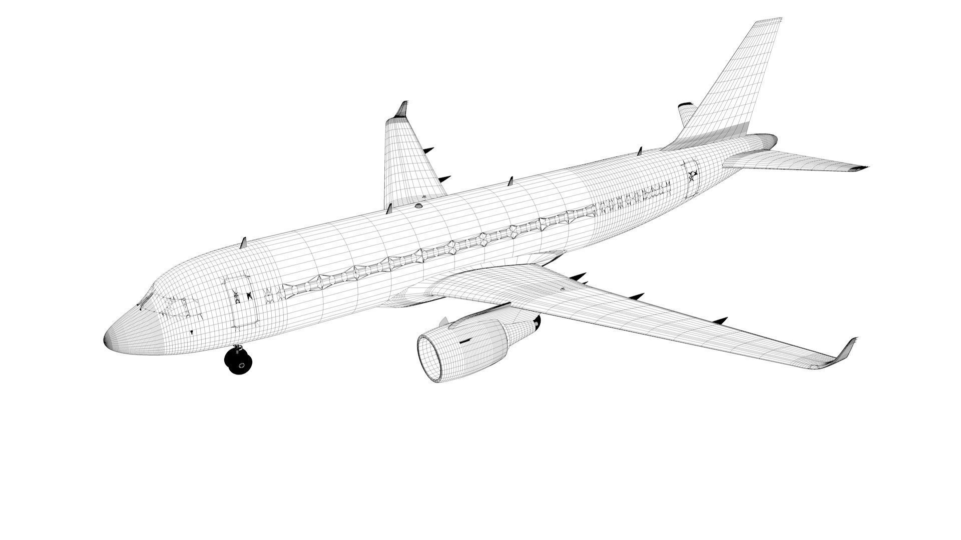 Airbus A320 livery  Wizz Air  3D model_9