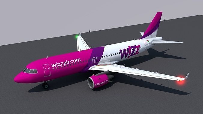 Airbus A320 livery  Wizz Air  3D model