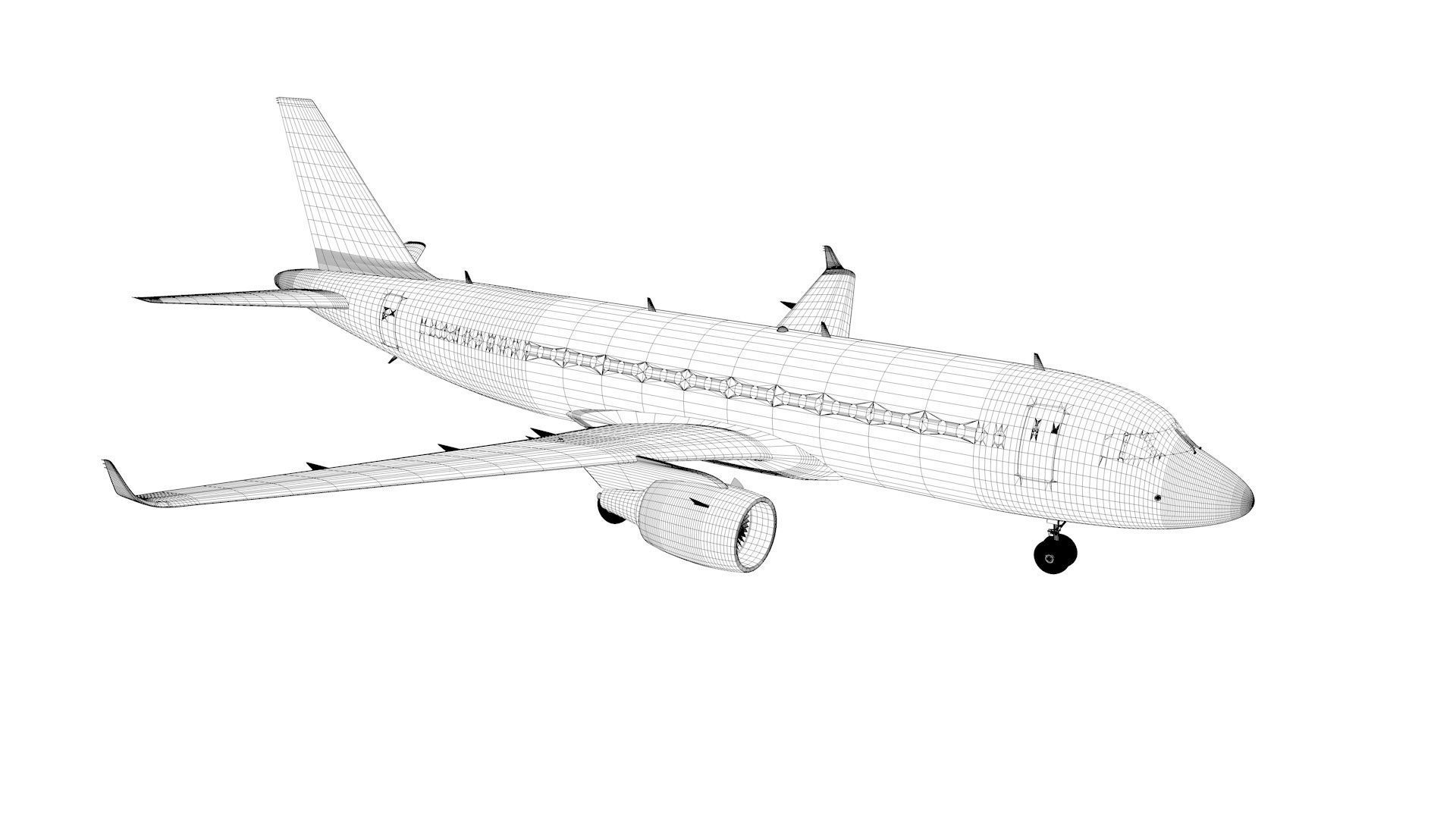 Airbus A320 livery  Wizz Air  3D model_8