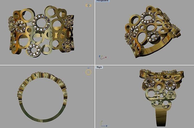 Gold Ring 3D print model