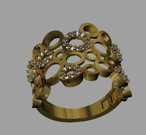 Gold Ring 3D print model_4