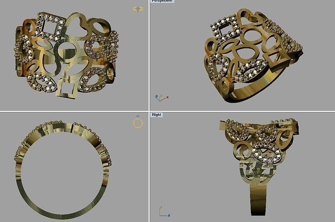 Gold Ring 3D print model