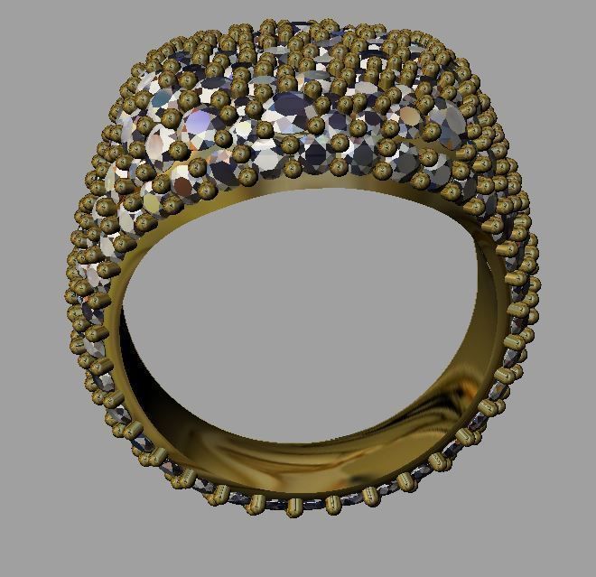 Diamond Ring 3D print model_2
