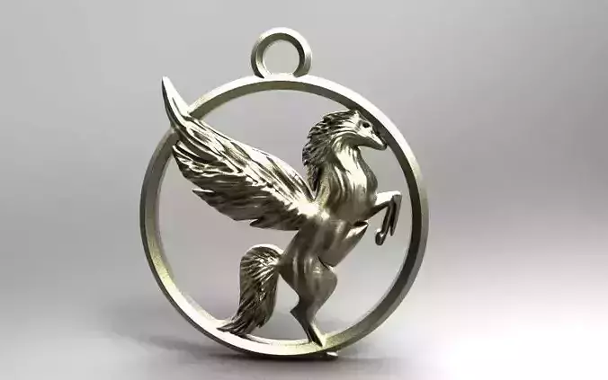Pegasus 2 horse with wings in circle