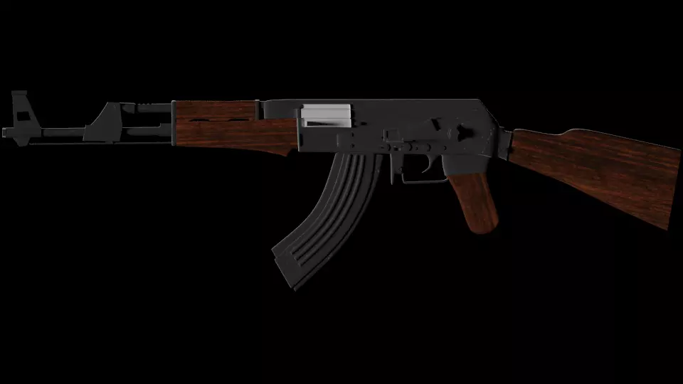 AK-47 Kalashnikov Free 3D model_0
