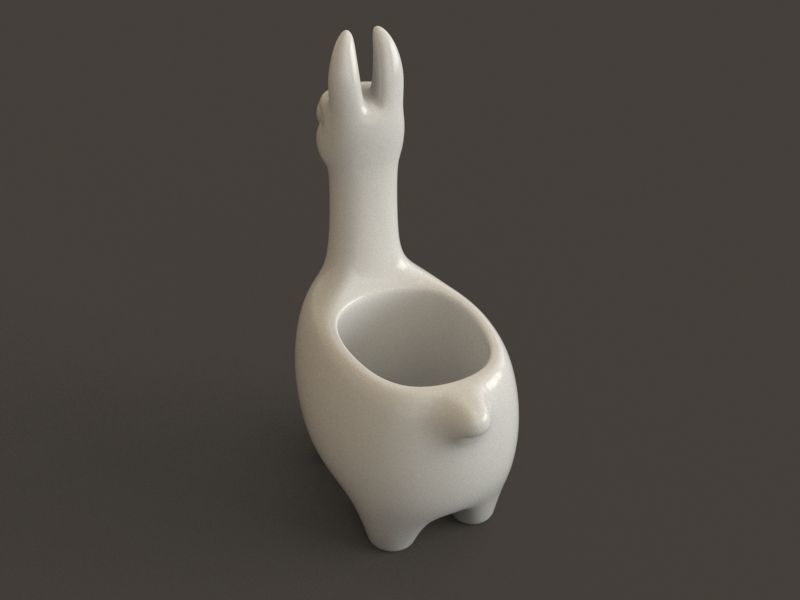 alpaca llama 3D print model_3