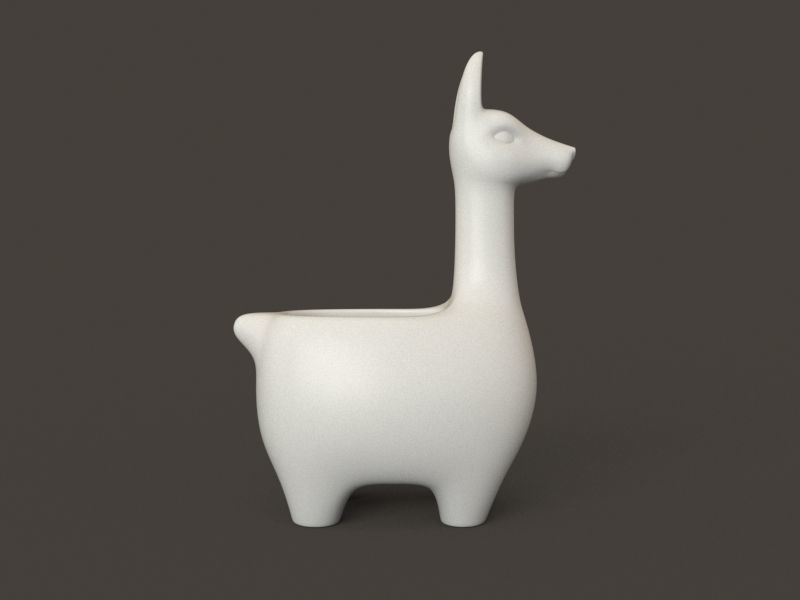 alpaca llama 3D print model_5
