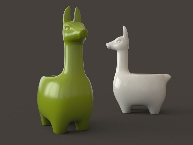 alpaca llama 3D print model_2