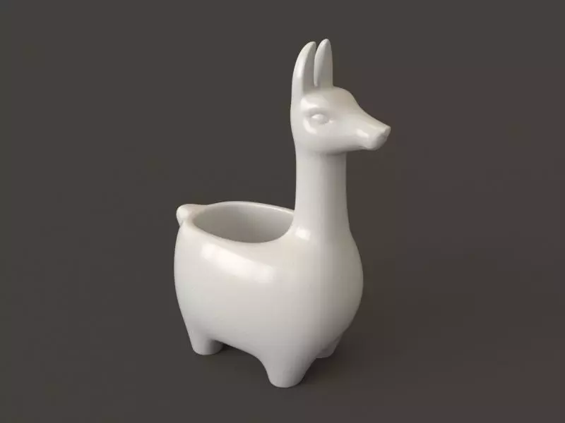alpaca llama 3D print model_0