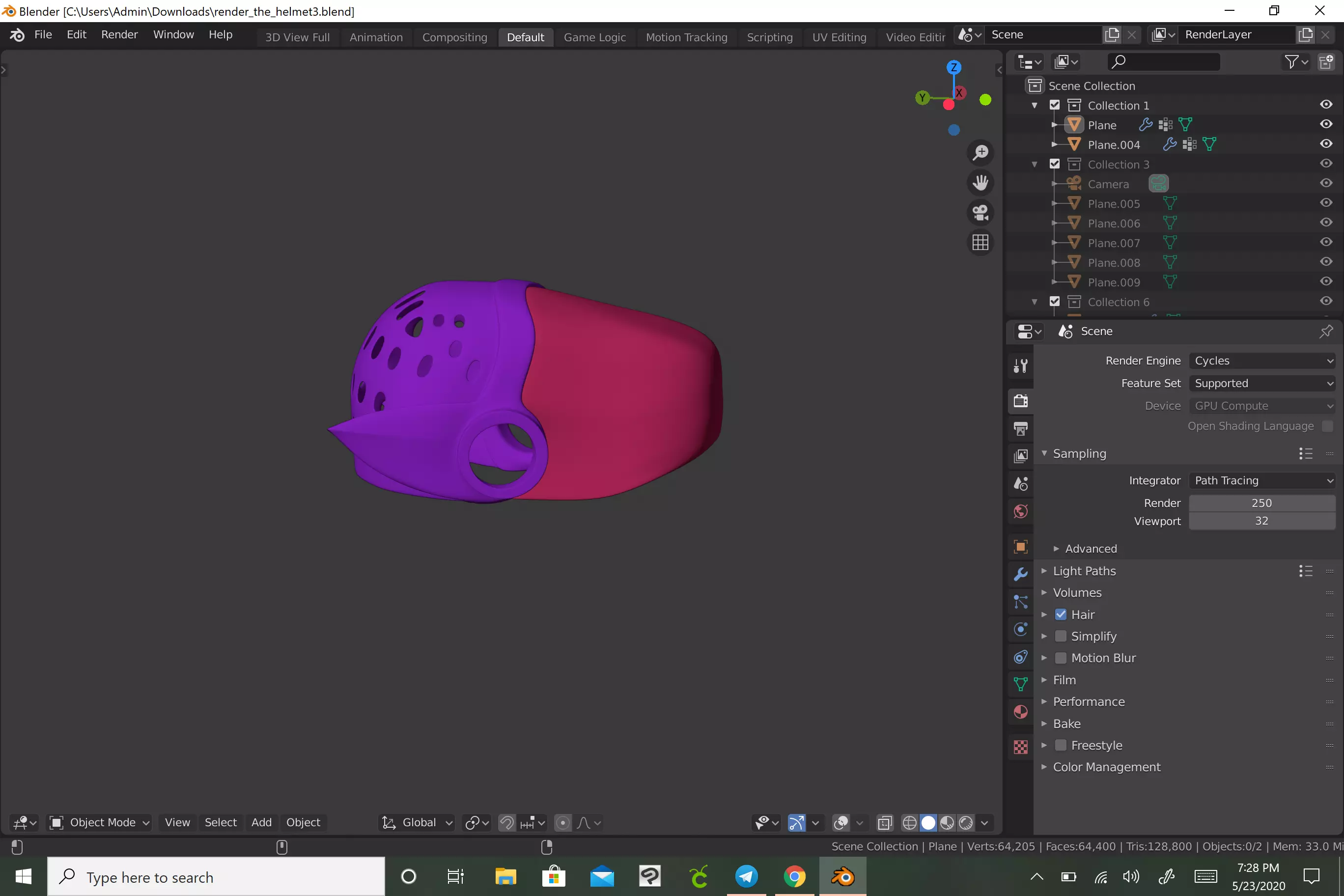 Protogen  head base 3D print model_0