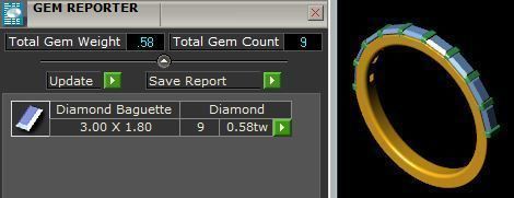 Skinny Rectangle Ring v2 3D print model_3