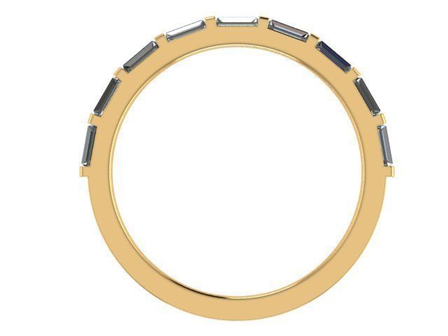 Skinny Rectangle Ring v2 3D print model_1