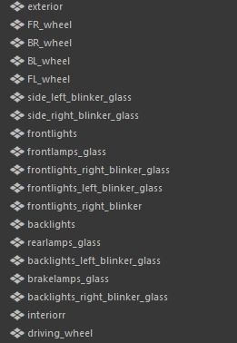 MERCEDES C CLASS LOWPOLY Low-poly 3D model_8