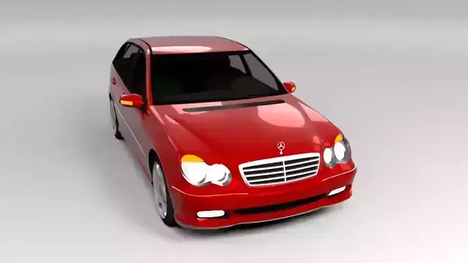 MERCEDES C CLASS ESTATE LOWPOLY