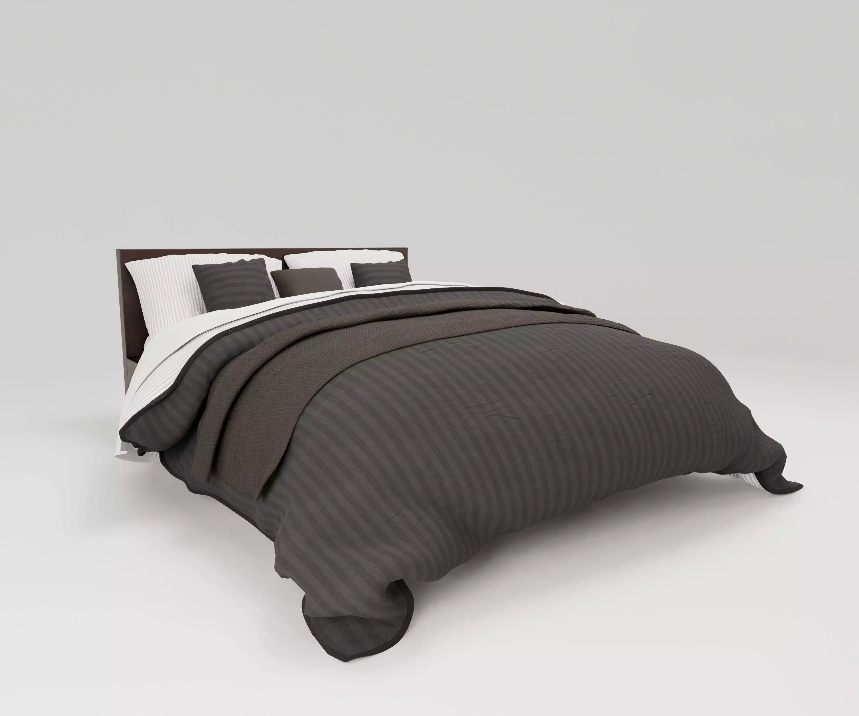 Revit Bed Family Three Sizes Full Queen and King 3D model