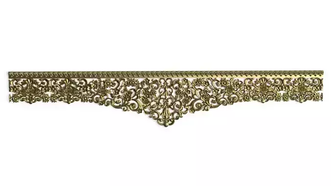 Carved decor CNC model 3D model 01