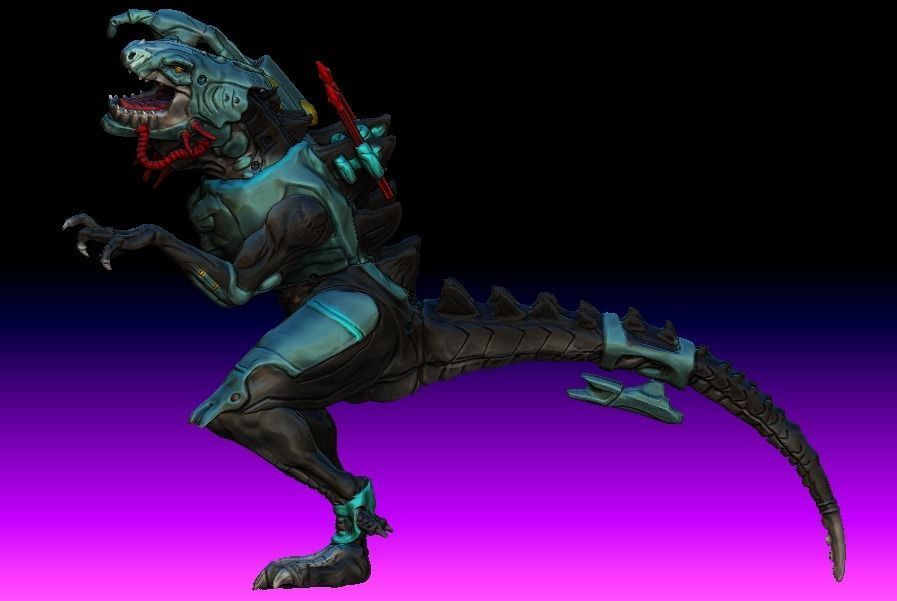 Cyber Godzilla prototype toy  3D model_6