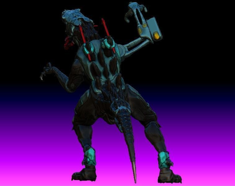 Cyber Godzilla prototype toy  3D model_4