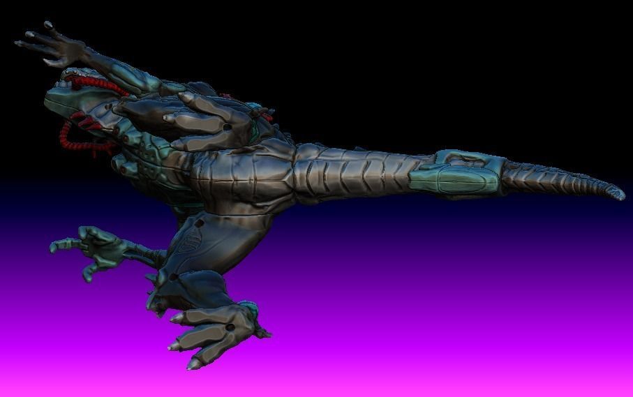 Cyber Godzilla prototype toy  3D model_9