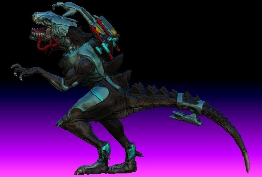 Cyber Godzilla prototype toy  3D model_5