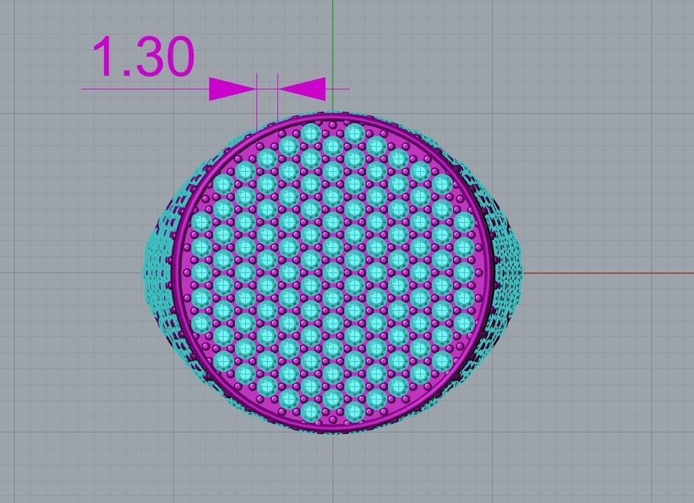 Ring Men Round Diamond Ice Ring 3D print model 3D print model_6