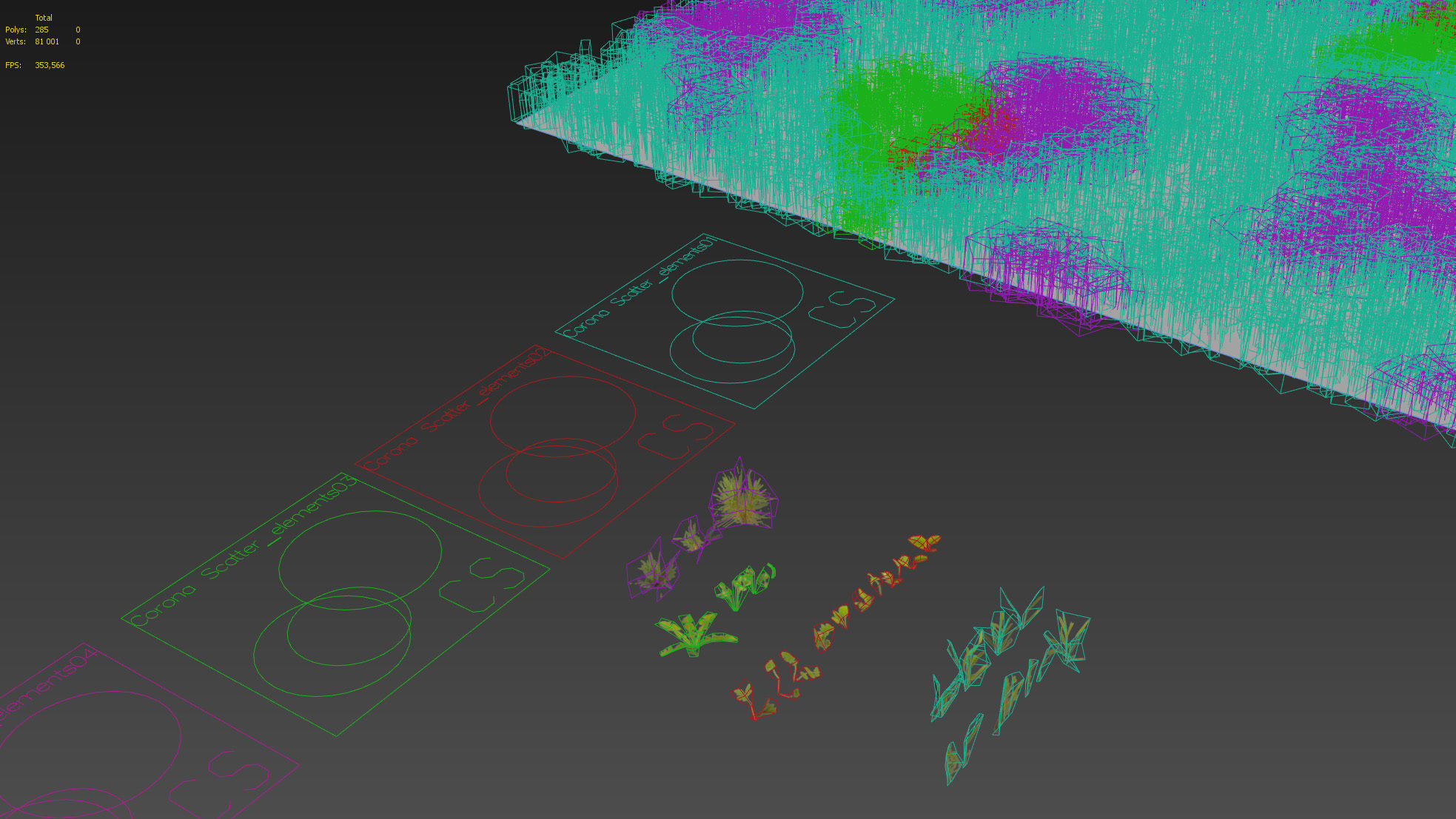 Scanned real grass01 Low-poly 3D model_22