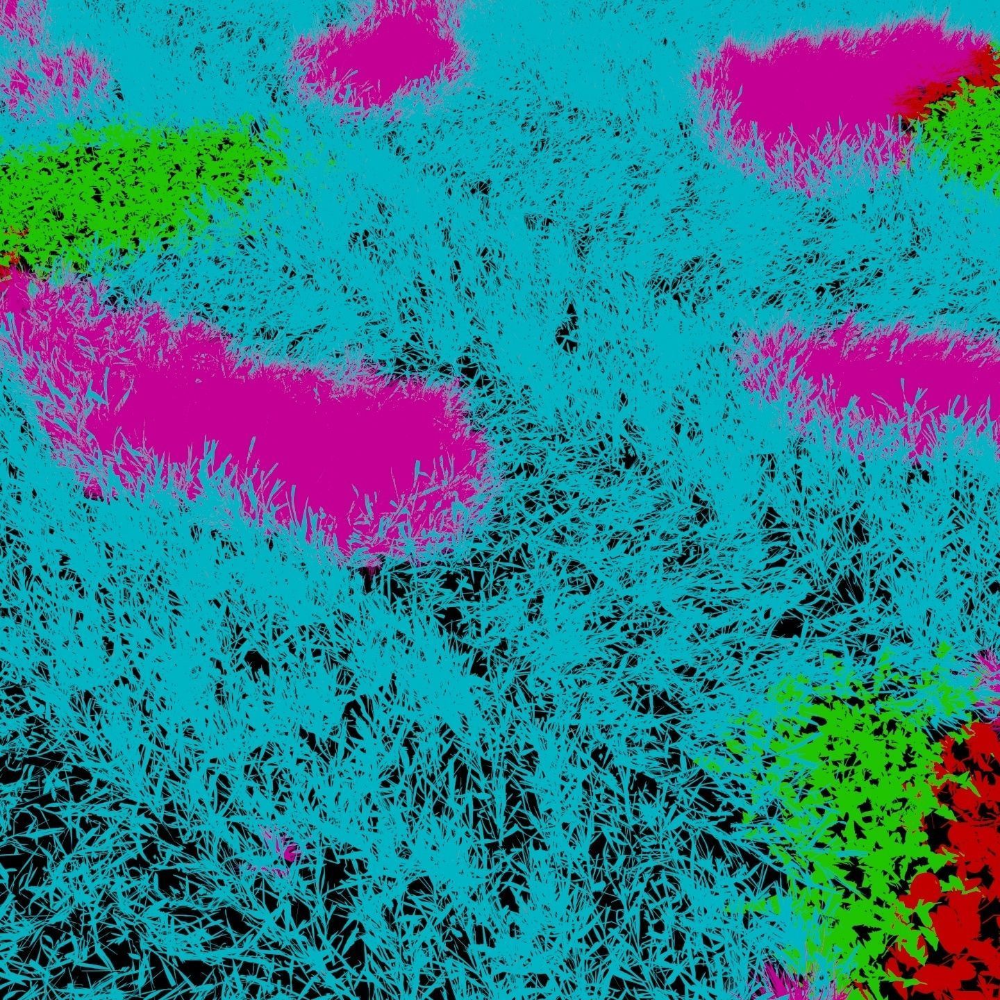 Scanned real grass01 Low-poly 3D model_4