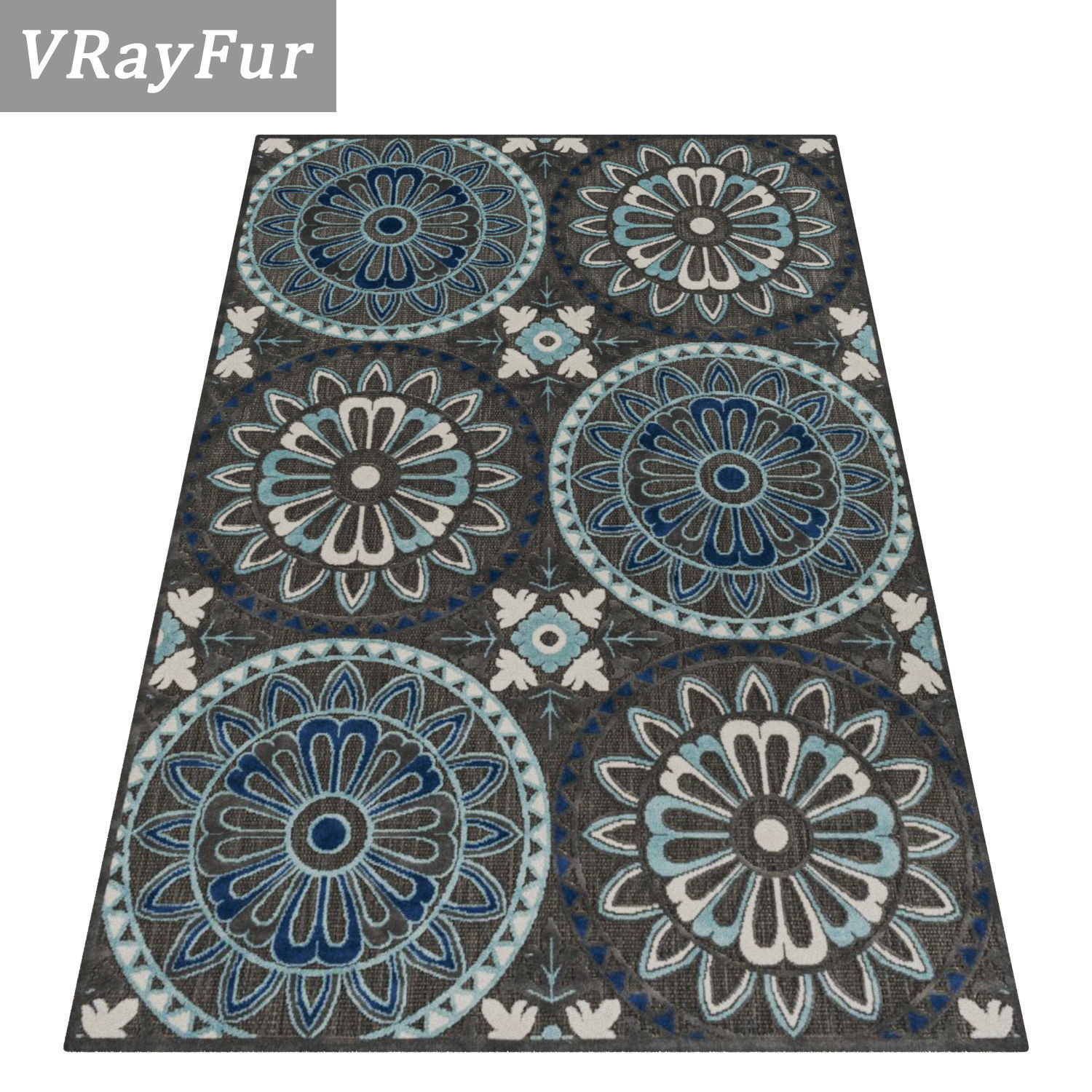Rug Set 790 3D model_2