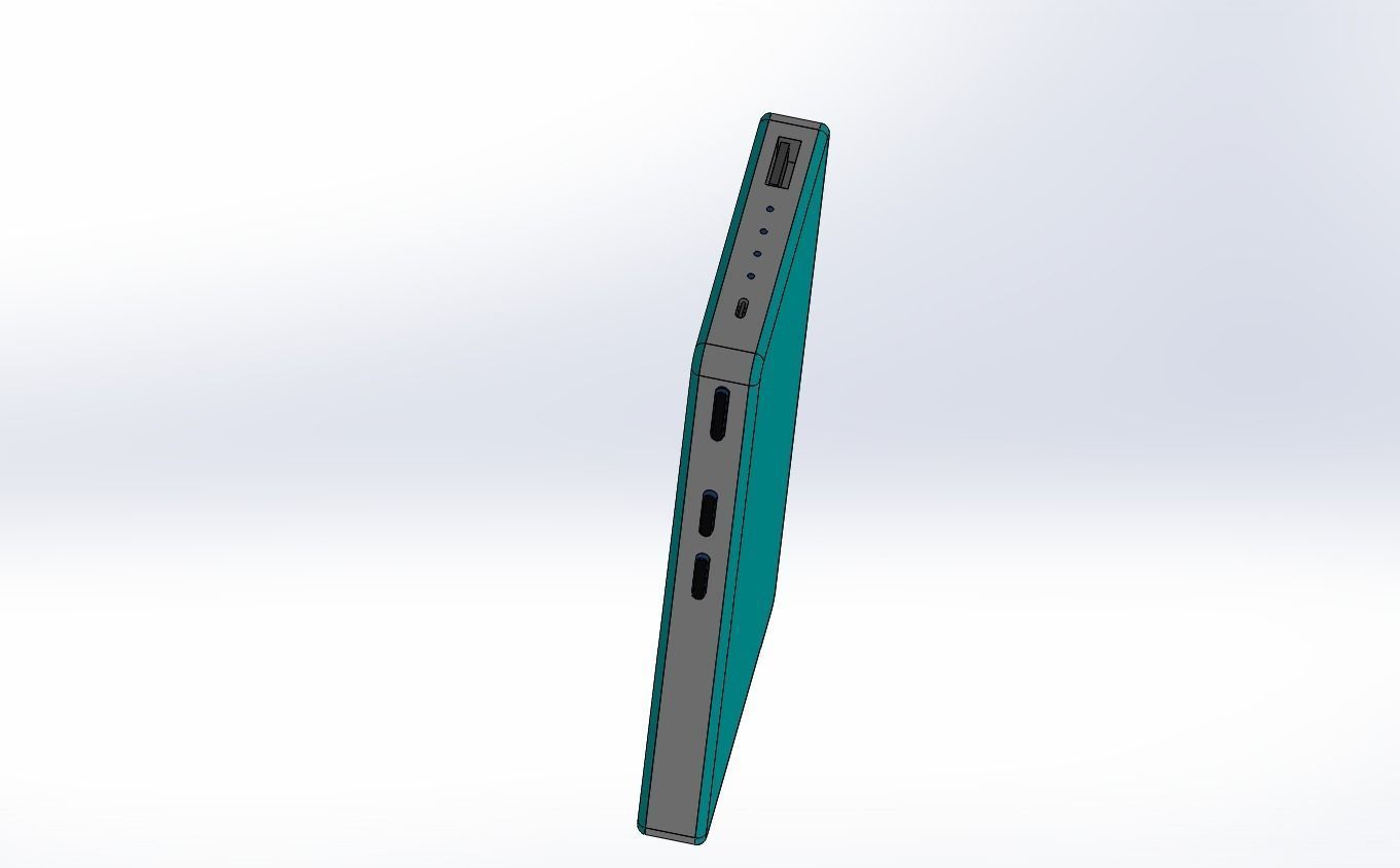 power bank mock up 3d model 3D model_2