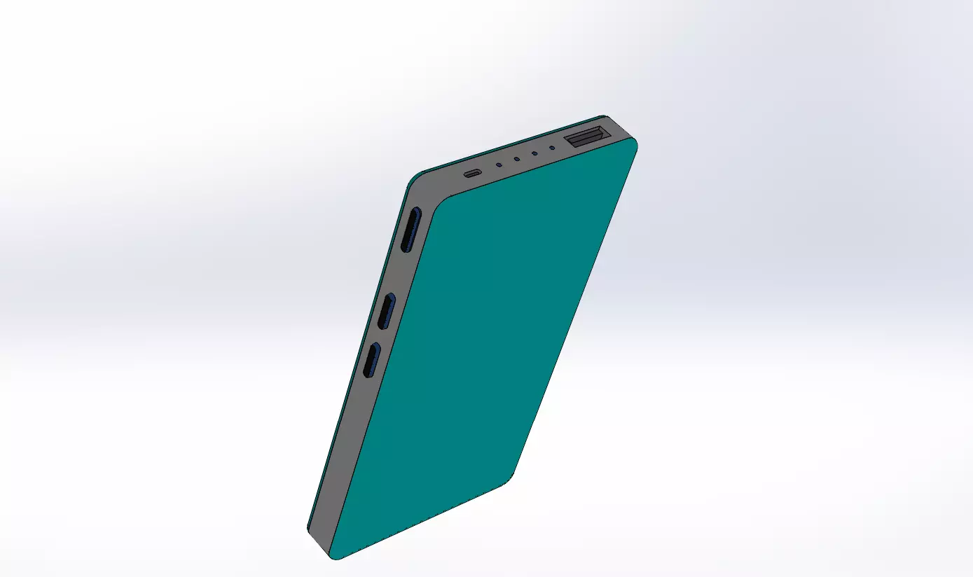 power bank mock up 3d model 3D model_0