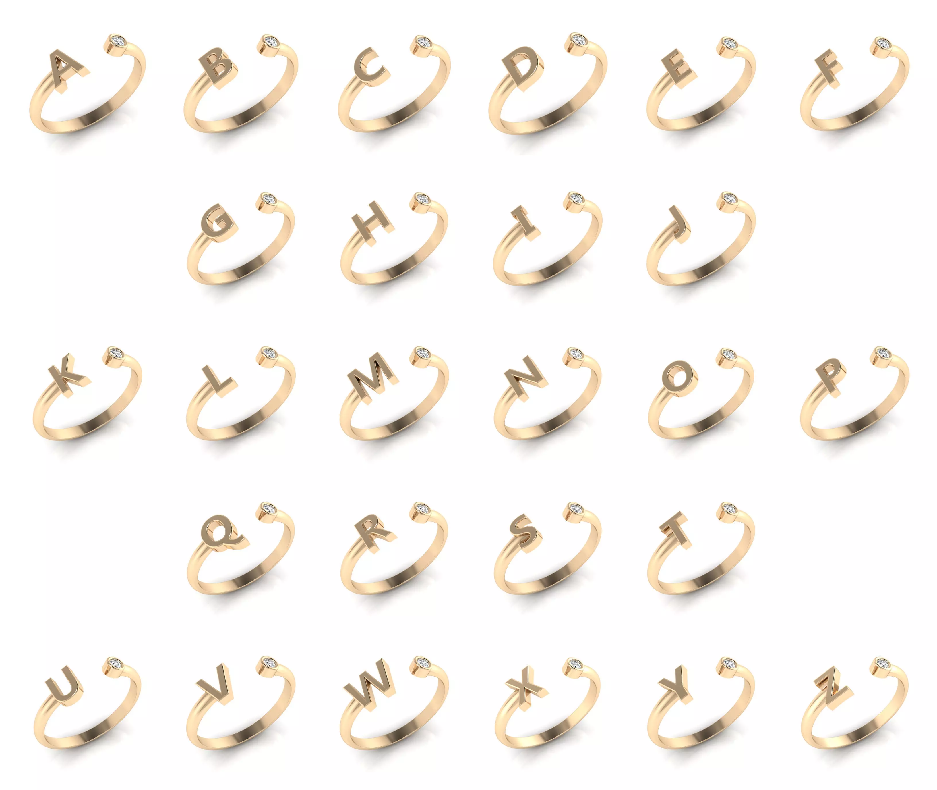 Collection 22 Alphabet ring _0